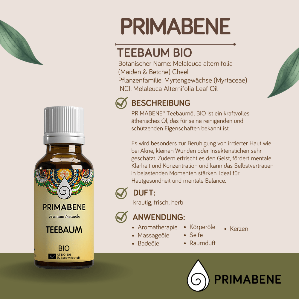 Bild von Teebaum Bio, 100% rein ätherisches Öl